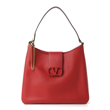 Valentino Garavani Smooth Calfskin VSling Hobo Bag Red 1 of 9