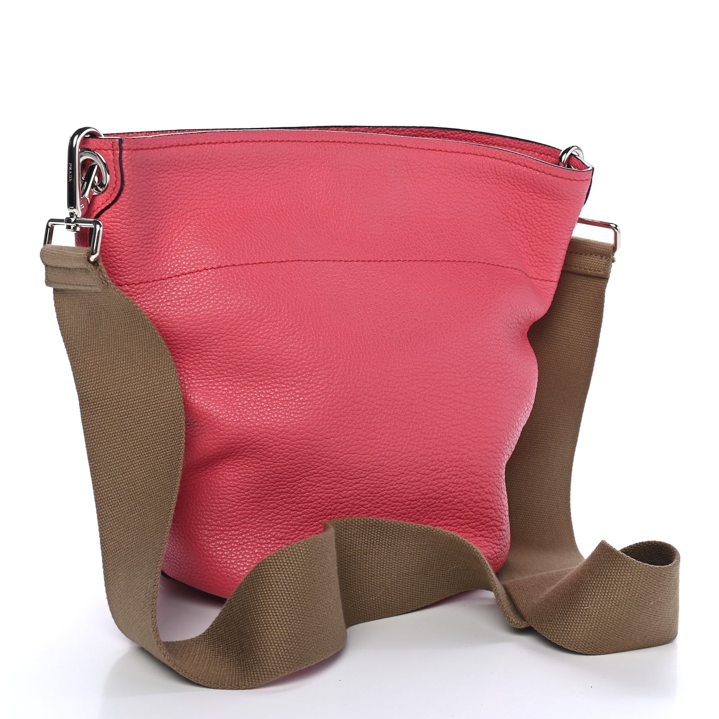 Vitello Daino Bucket Bag Peonia