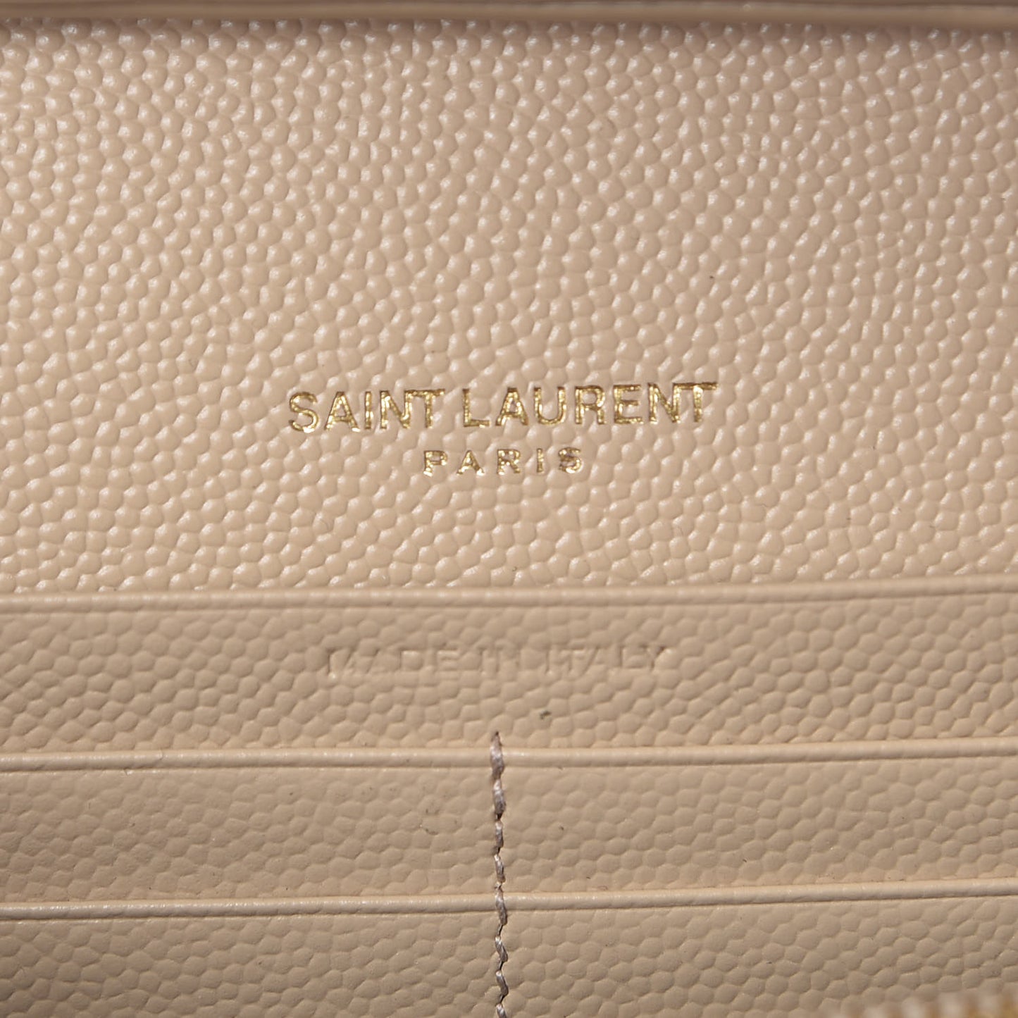 Grain De Poudre Matelasse Chevron Monogram Chain Wallet Nude Powder