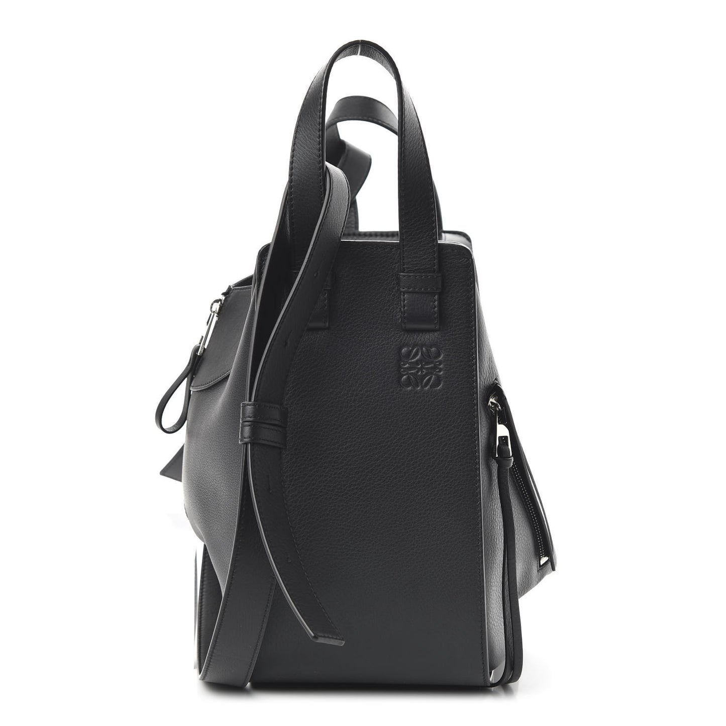 Calfskin Small Hammock Shoulder Bag Black