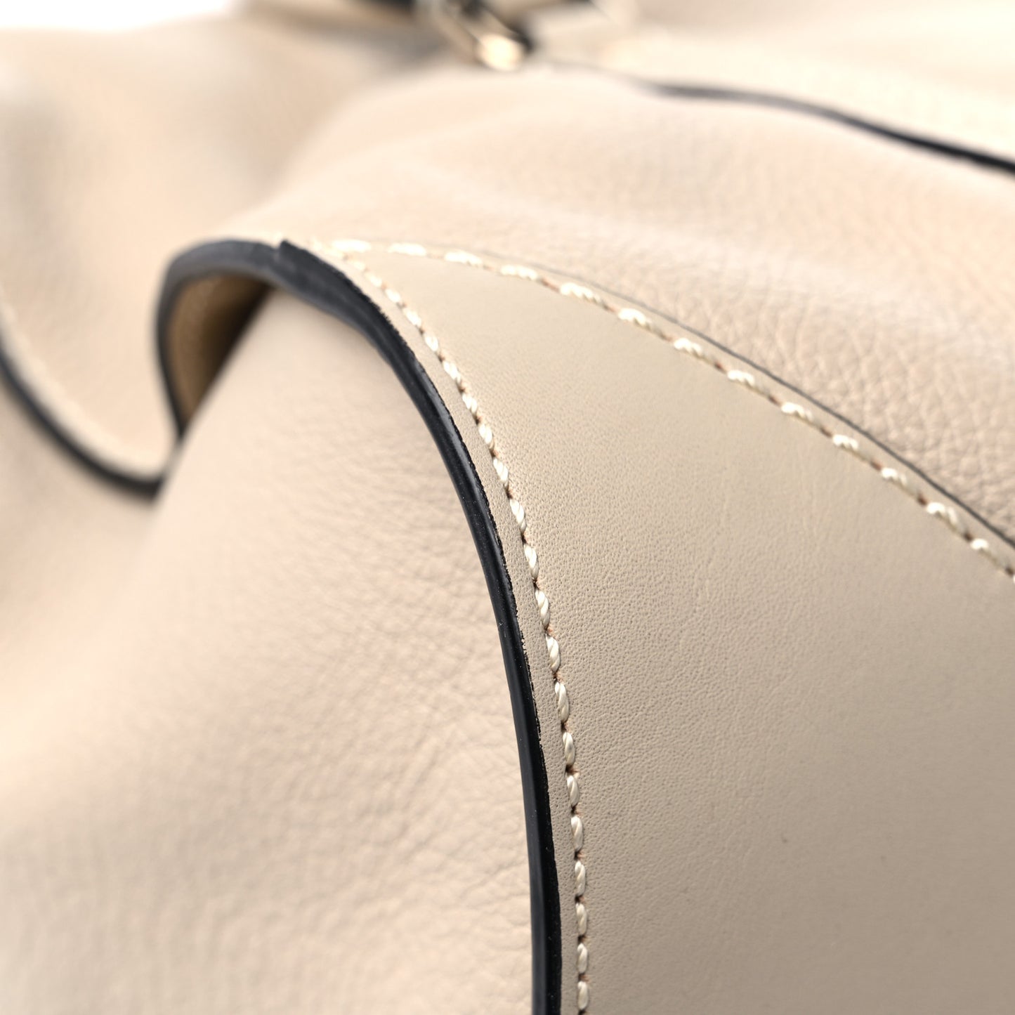 Calfskin Satchel Limestone