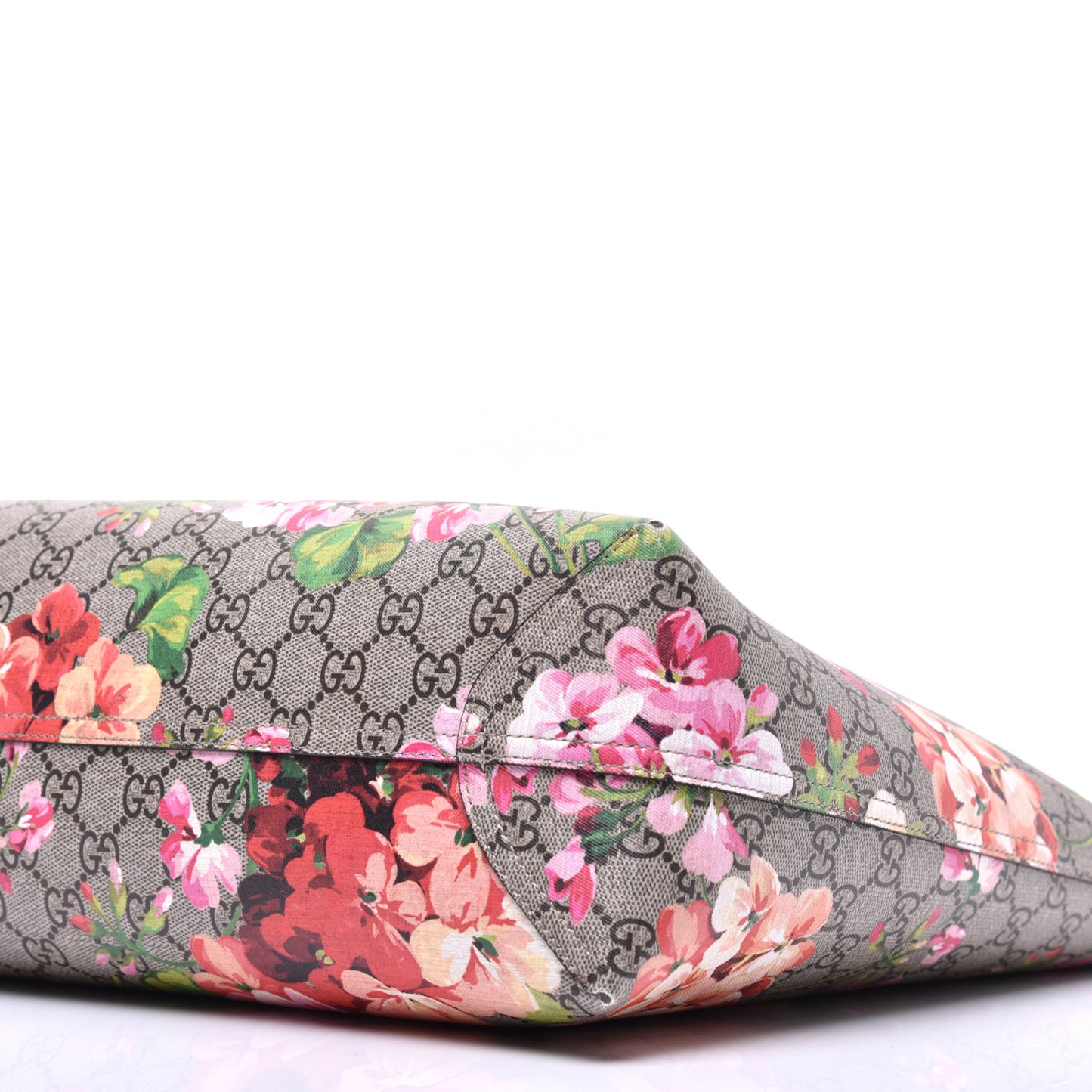 GG Supreme Monogram Blooms Medium Reversible Tote Beige Multicolor Dry Rose