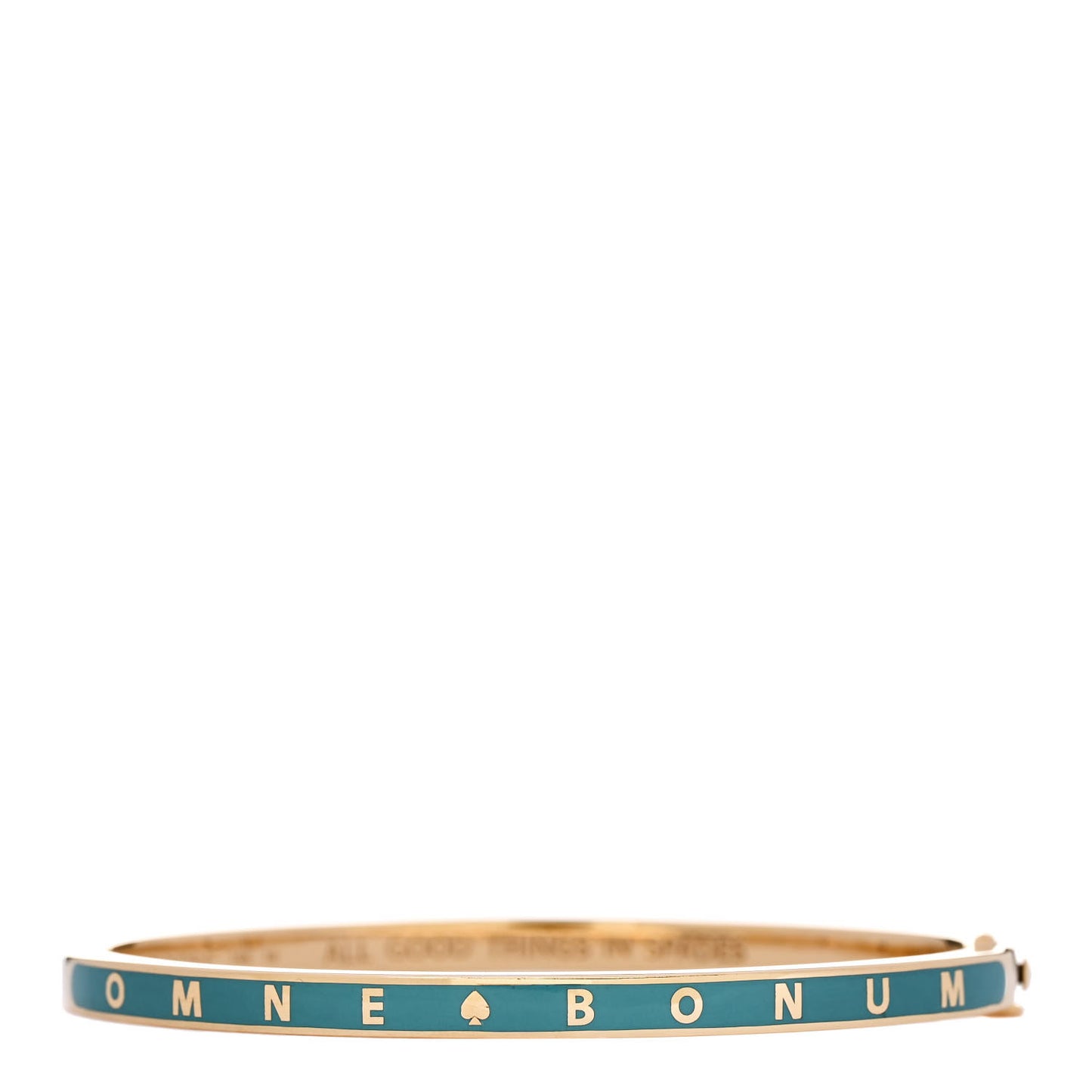 18K Yellow Gold Ceramic Omne Bonum Reverie Thin Bangle Bracelet