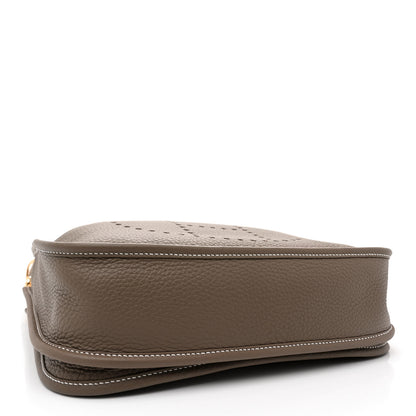 Hermes Taurillon Clemence Evelyne III PM Etoupe 4 of 11
