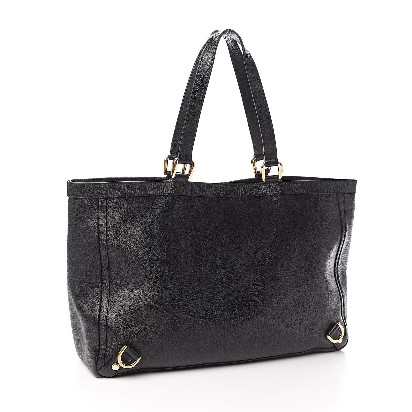 Calfskin Large Abbey Tote Black