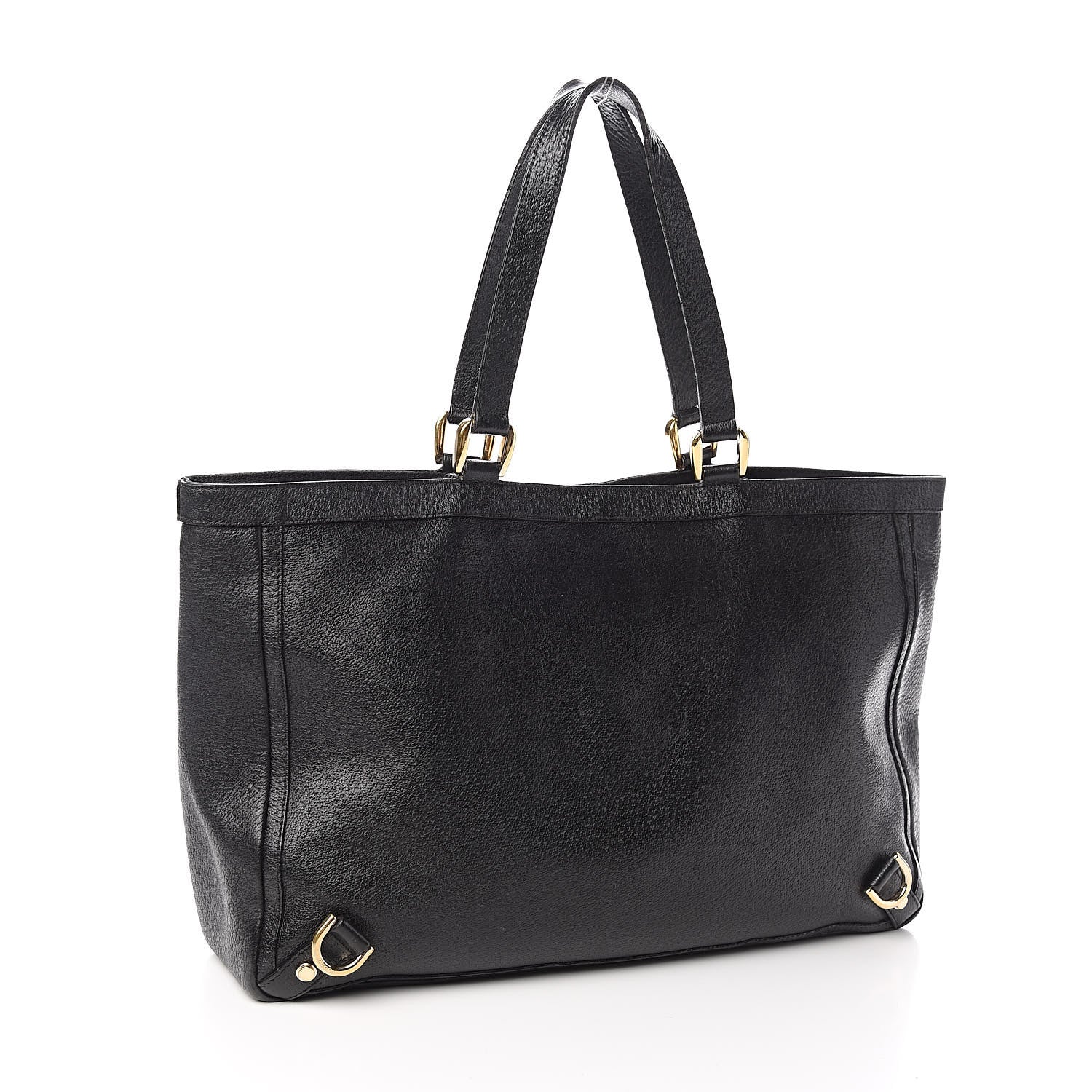 Gucci Calfskin Large Abbey Tote Black 3 of 11