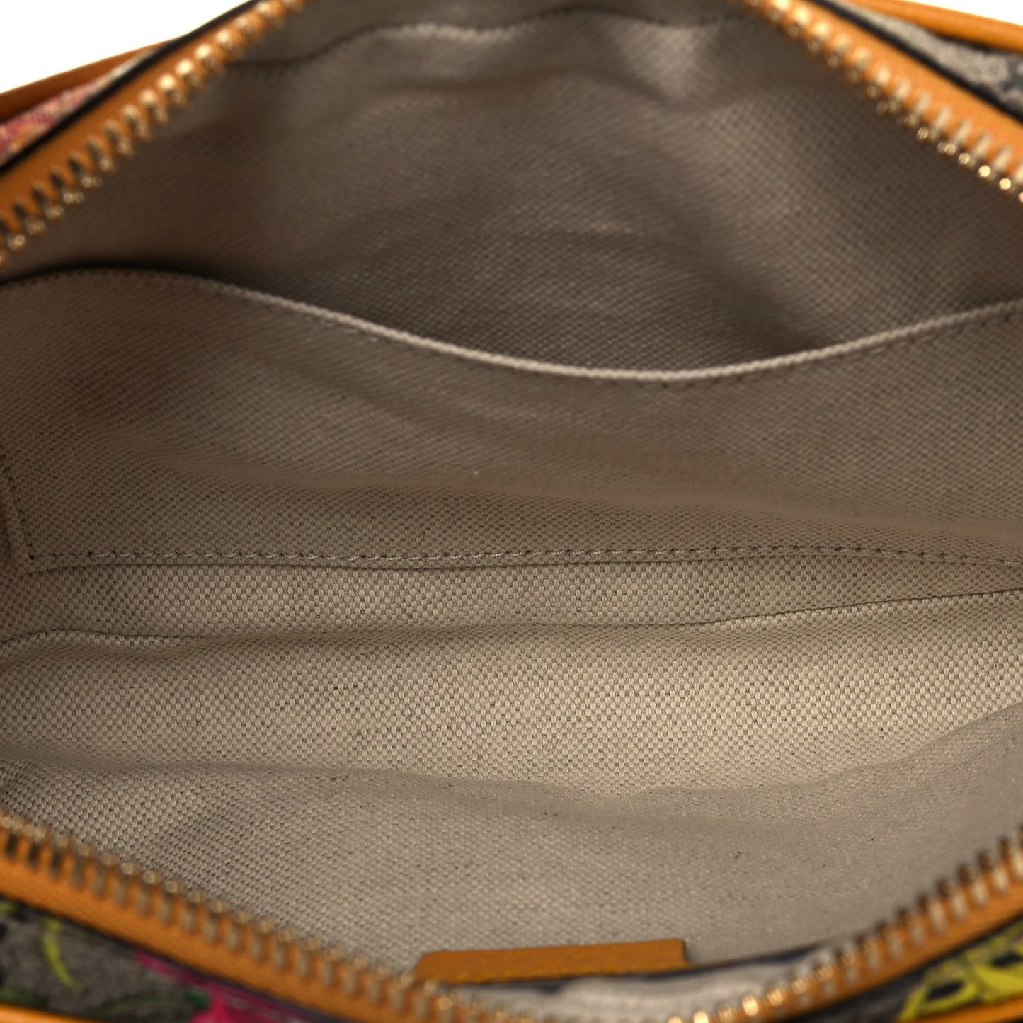 GG Supreme Monogram Flora Medium Ophidia Belt Bag Beige Multicolor Crop