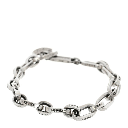 Chrome Hearts Sterling Silver Paper E Chain Bracelet 1 of 3