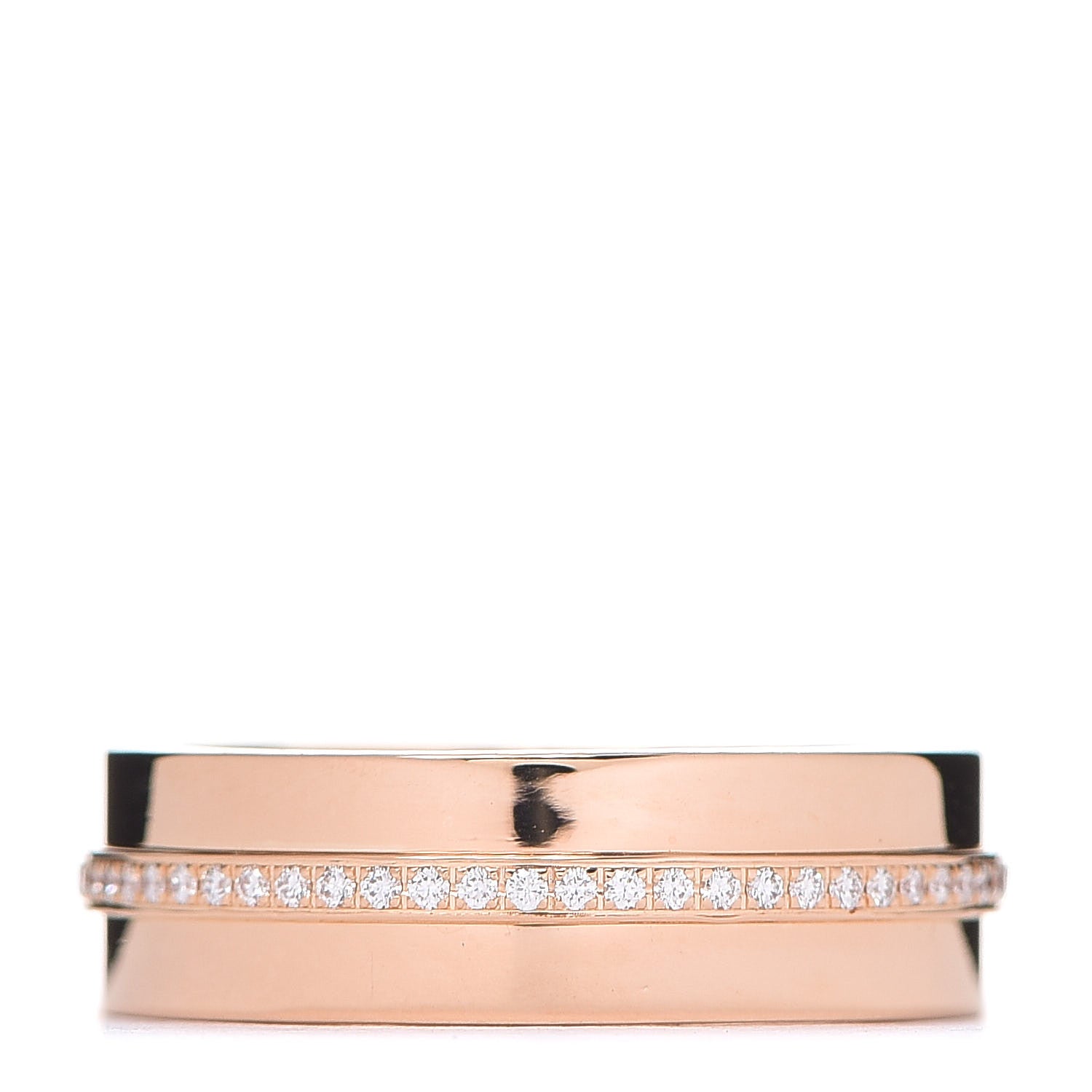 Tiffany 18K Rose Gold Diamond T Two Ring 48 4.5 3 of 3