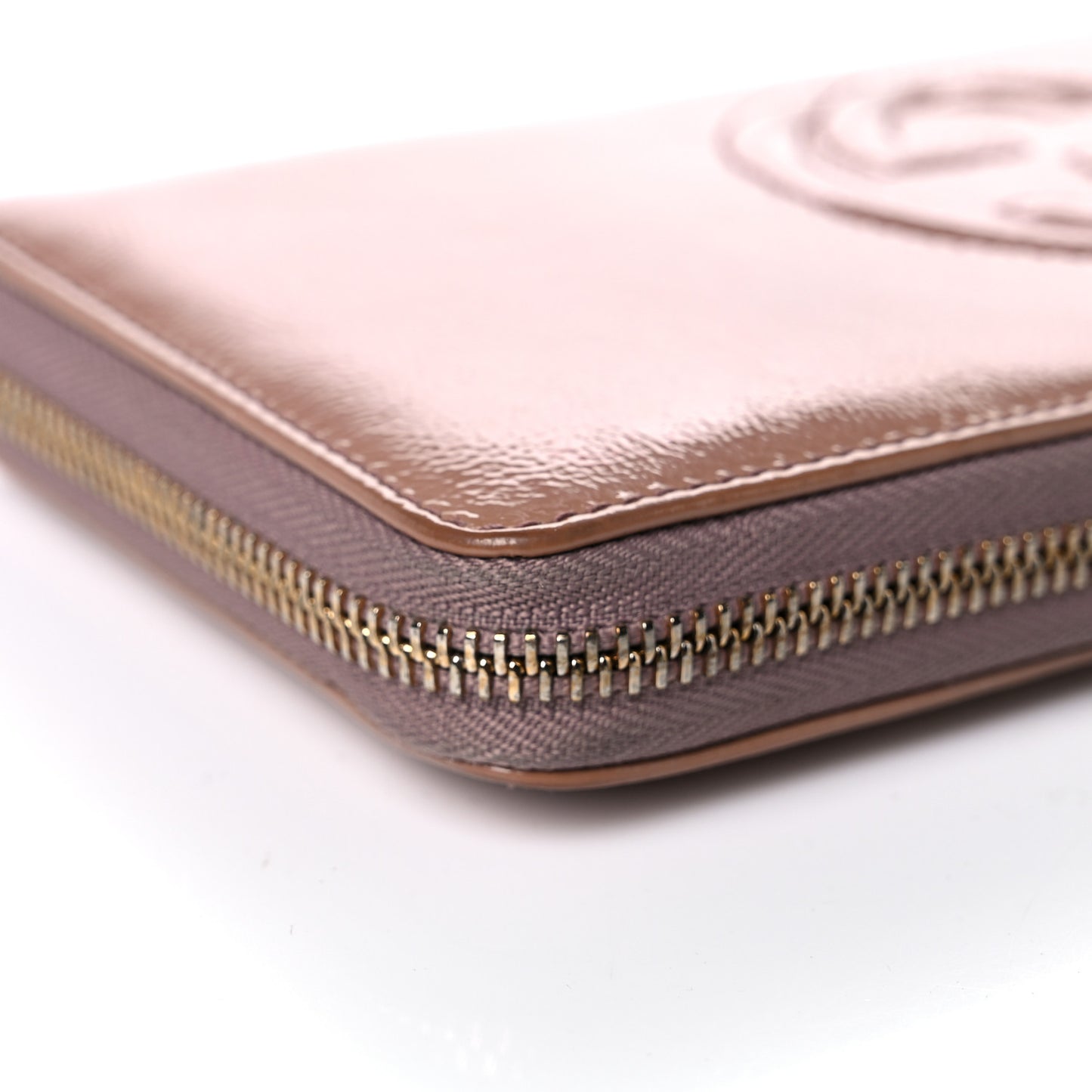 Patent Soho Zip Around Wallet Dark Cipria
