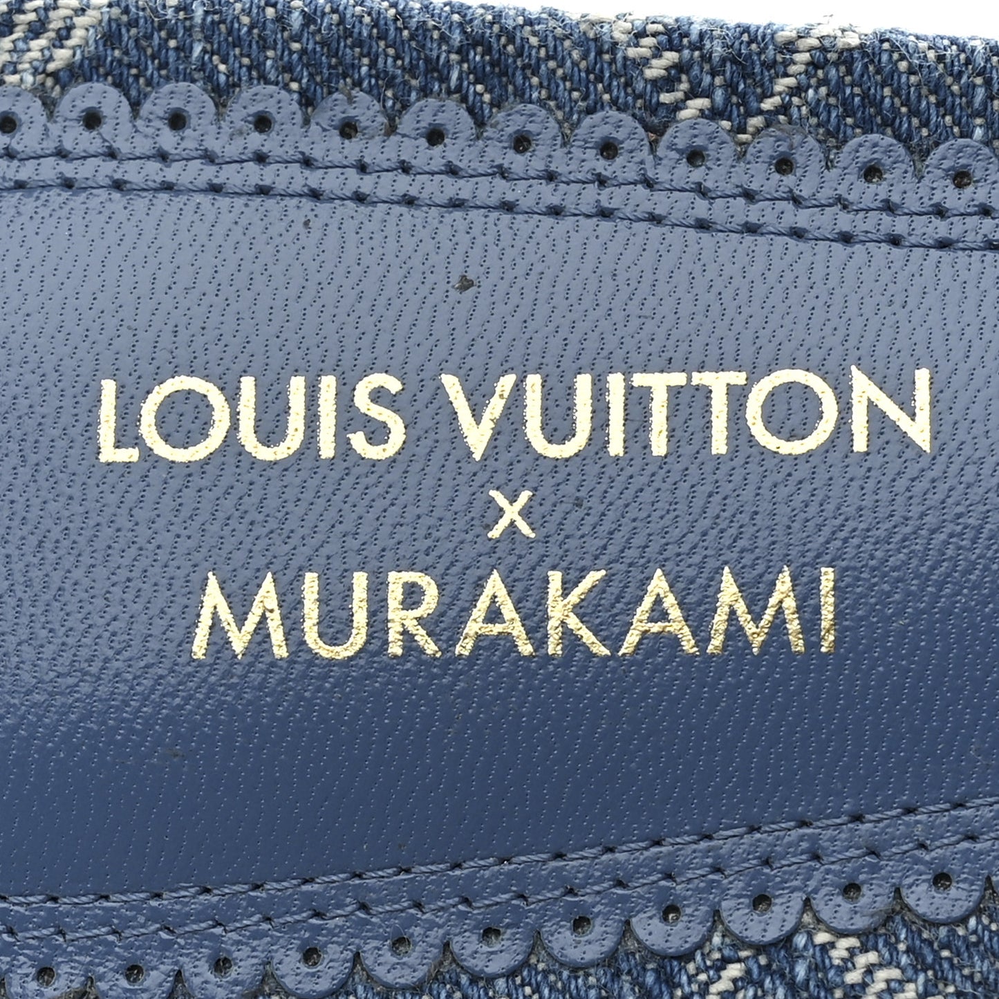 LV X TM Monogram Denim Cerises Lily Mules 37 Blue