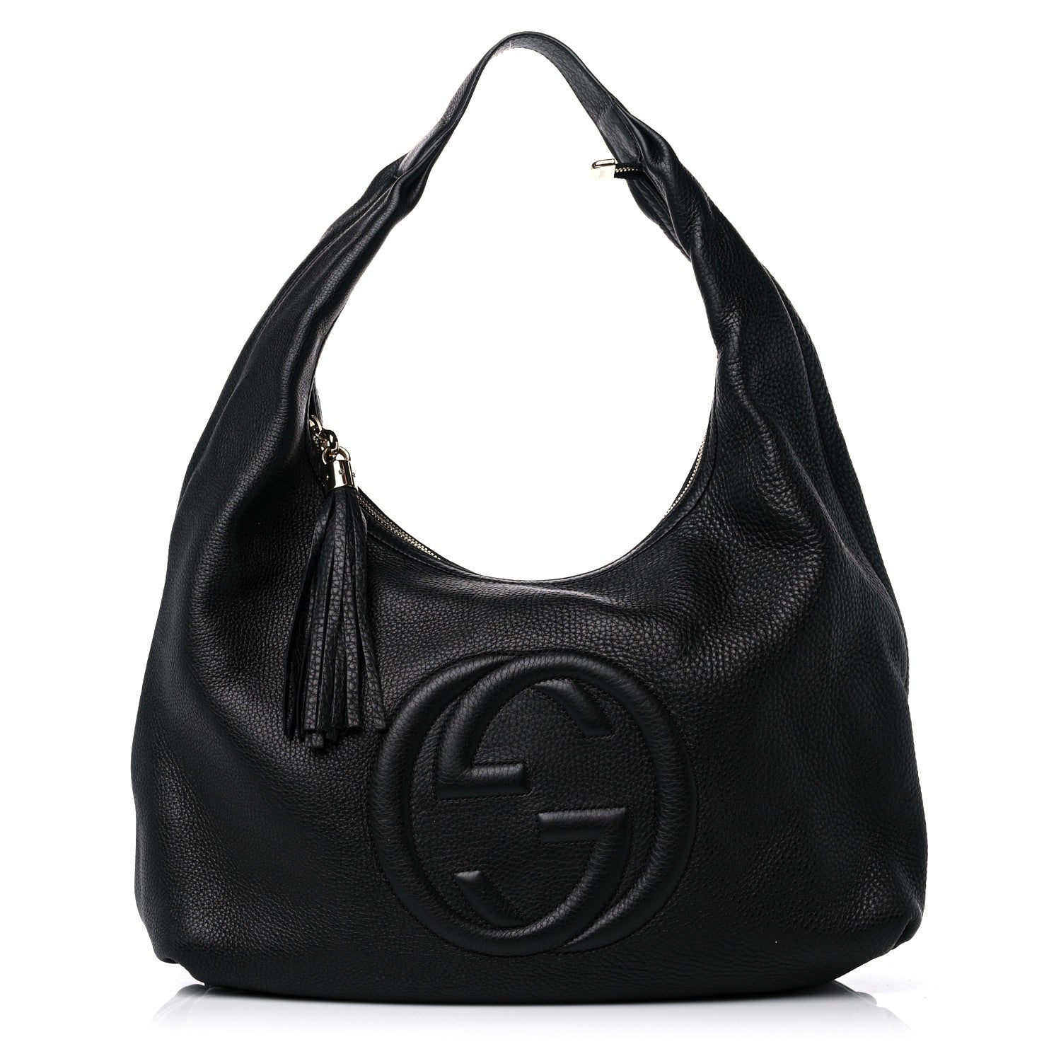 Gucci Pebbled Calfskin Soho Hobo Black 1 of 9