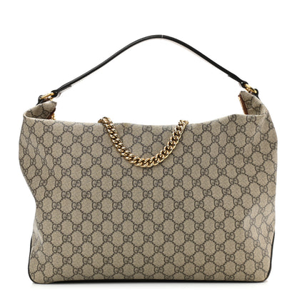 Gucci GG Supreme Monogram Large Linea A Hobo Light Brown 1 of 11