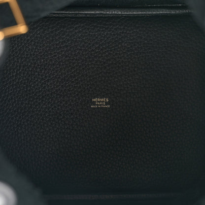 Hermes Taurillon Clemence Picotin Lock 22 MM Black 5 of 12