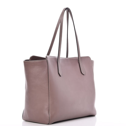 Gucci Smooth Calfskin Large GG Tote Light Purple 3 of 16