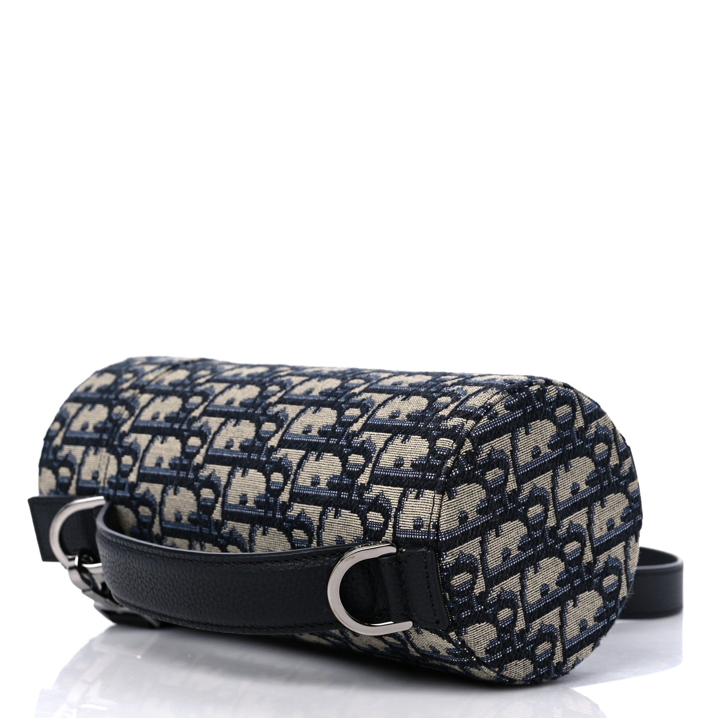 Oblique Vertical Roller Messenger Bag Blue