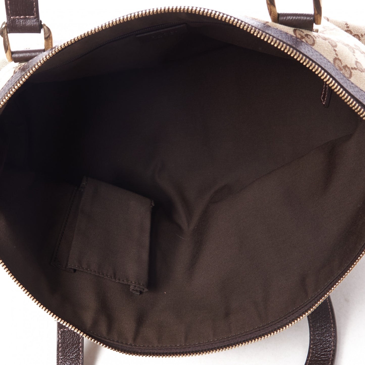 Monogram Medium Abbey Tote Dark Brown