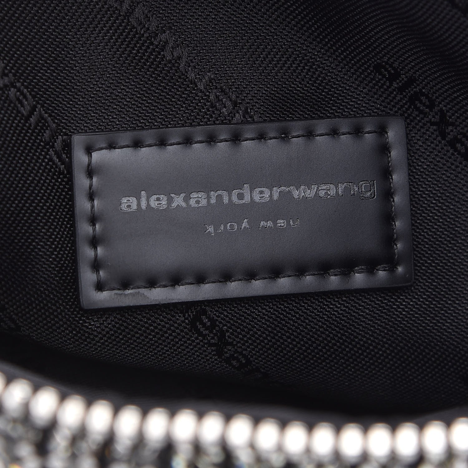 Alexander Wang Mesh Crystal Wanglock Fortune Cookie Bag Black 6 of 8