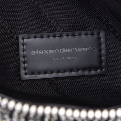 Alexander Wang Mesh Crystal Wanglock Fortune Cookie Bag Black 6 of 8