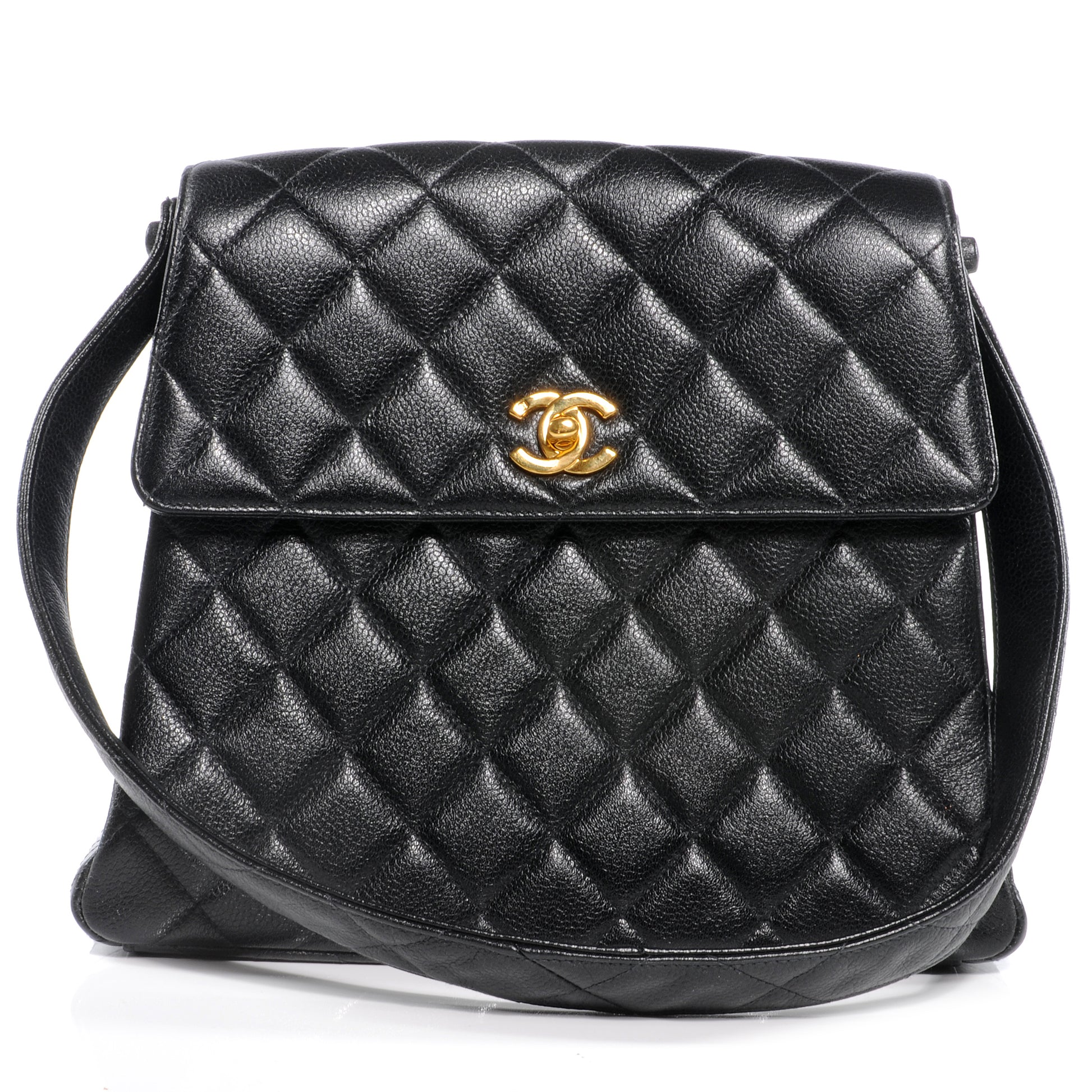 Chanel Caviar Quilted Flap Shoulder Bag Black 1 of 9