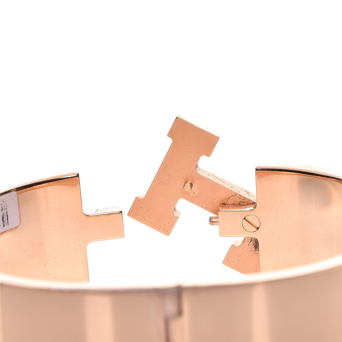 Enamel Wide Clic Clac H Bracelet GM Black