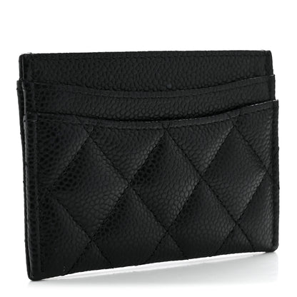 Chanel Caviar Quilted Card Holder Black 3 of 9