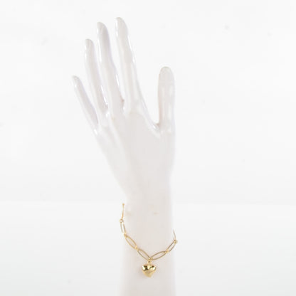 Tiffany 18K Yellow Gold Elsa Peretti Full Heart Charm Bracelet 2 of 6