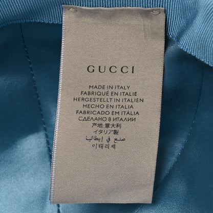 Gucci Canvas Lame GG Monogram Rush Baseball Hat L Gardenia Silver 9 of 10