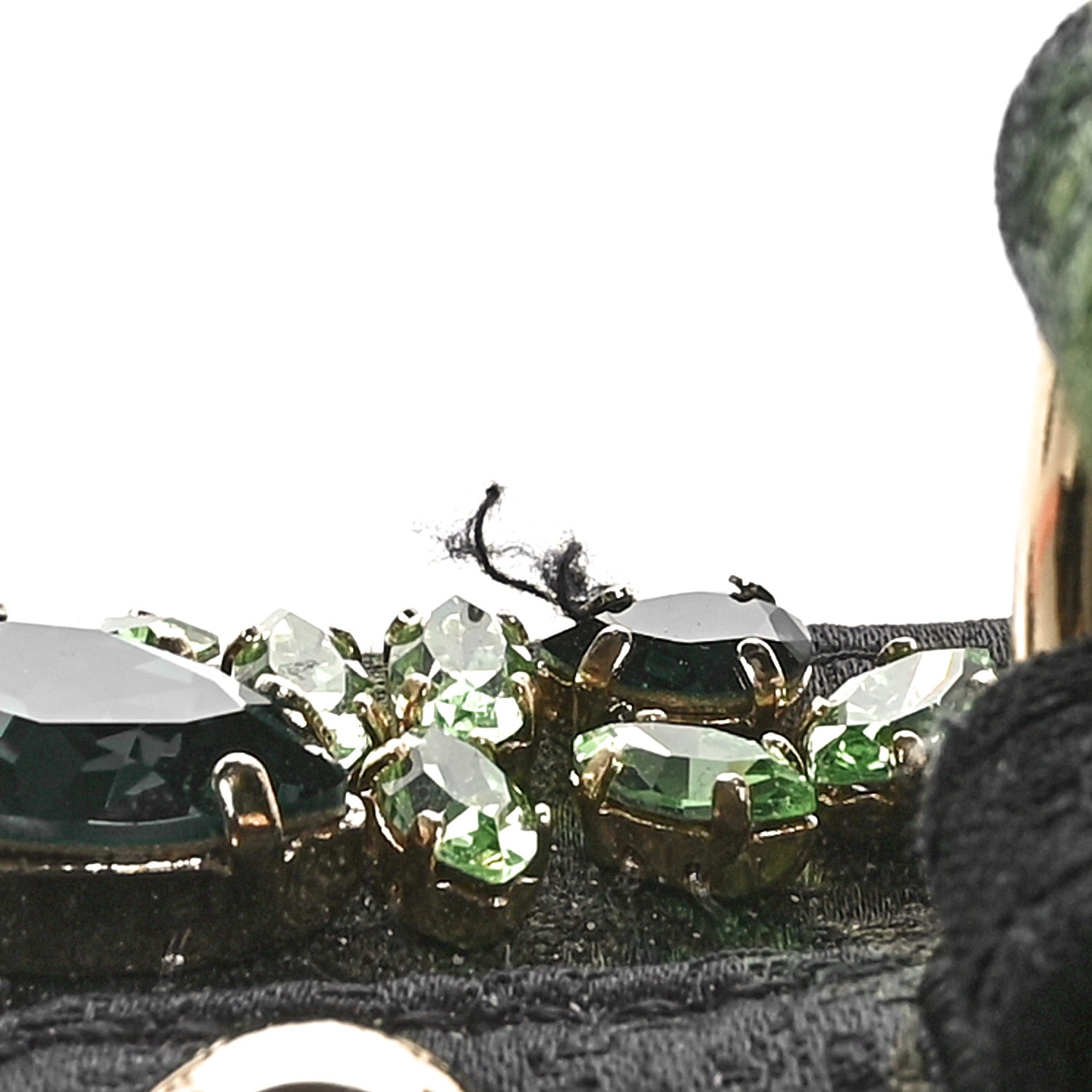 Dolce & Gabbana Brocade Crystal Embellished Floral Box Bag Black Multicolor 10 of 10