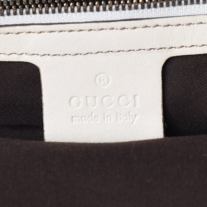 Gucci Monogram Large Biba Studded Hobo Off White 8 of 9
