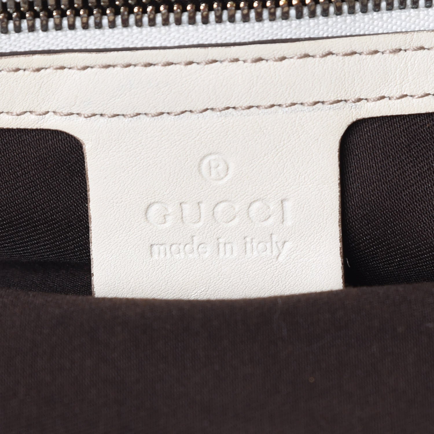 Gucci Monogram Large Biba Studded Hobo Off White 8 of 9