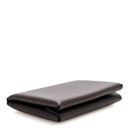 Hermes Evercolor Calvi Duo Card Case Chocolate 4 of 8