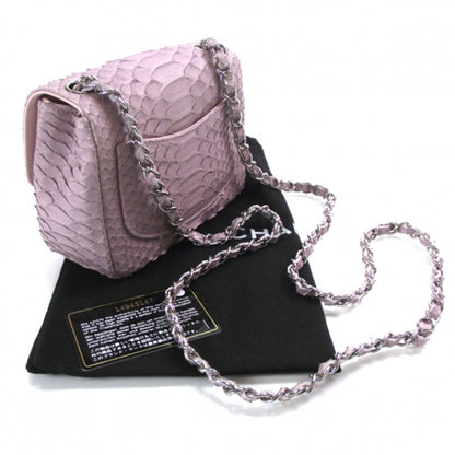 Chanel Python Mini Flap Lilac 3 of 11