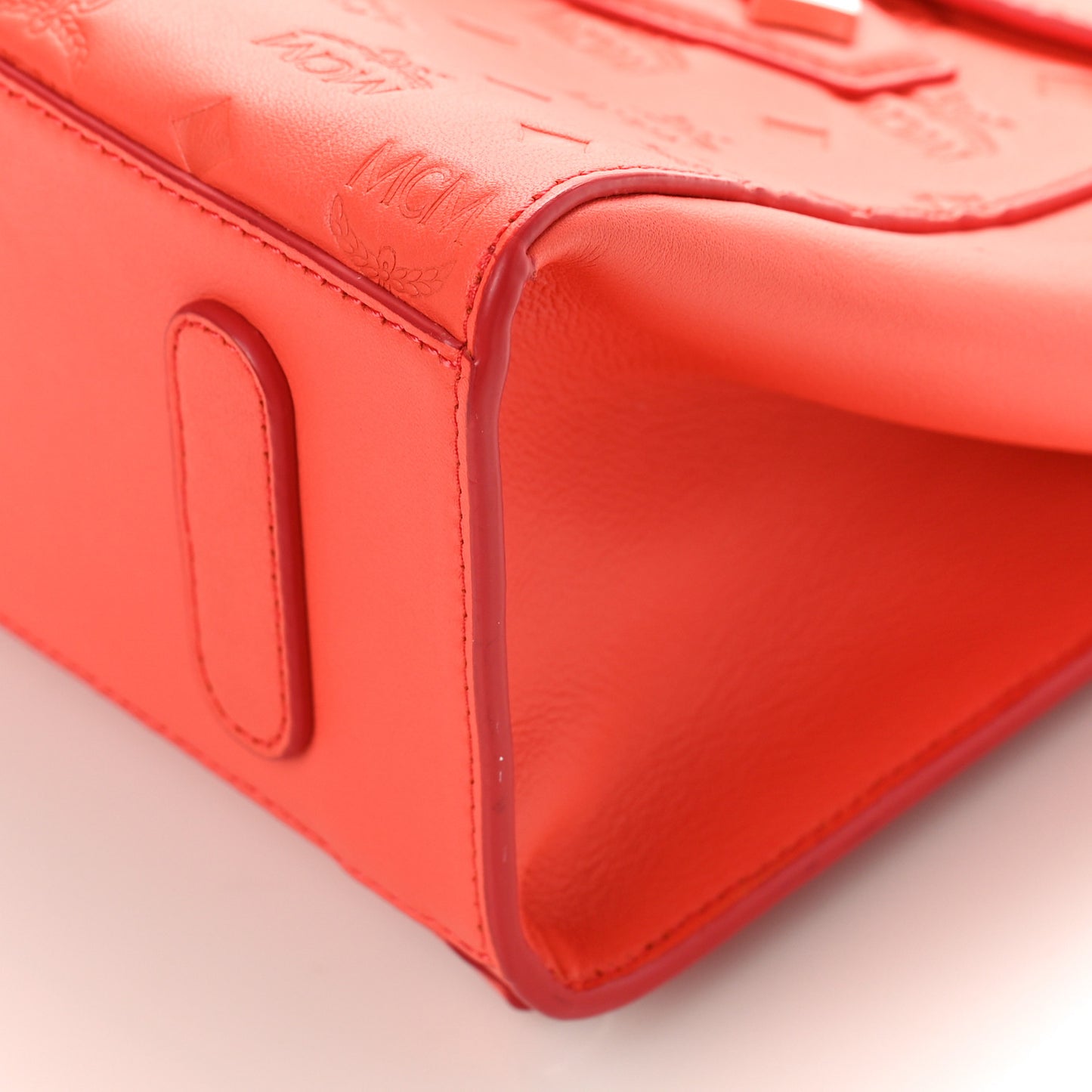 Calfskin Ottomar Monogram Essential Small Backpack Hot Coral