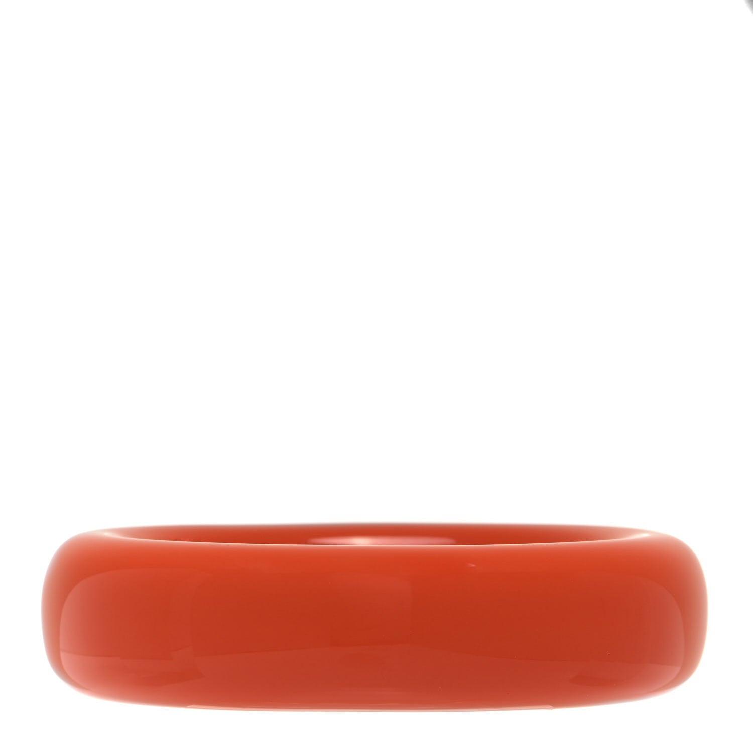Tiffany Lacquered Hardwood Paloma Picasso Doughnut Bangle Bracelet Orange 1 of 4