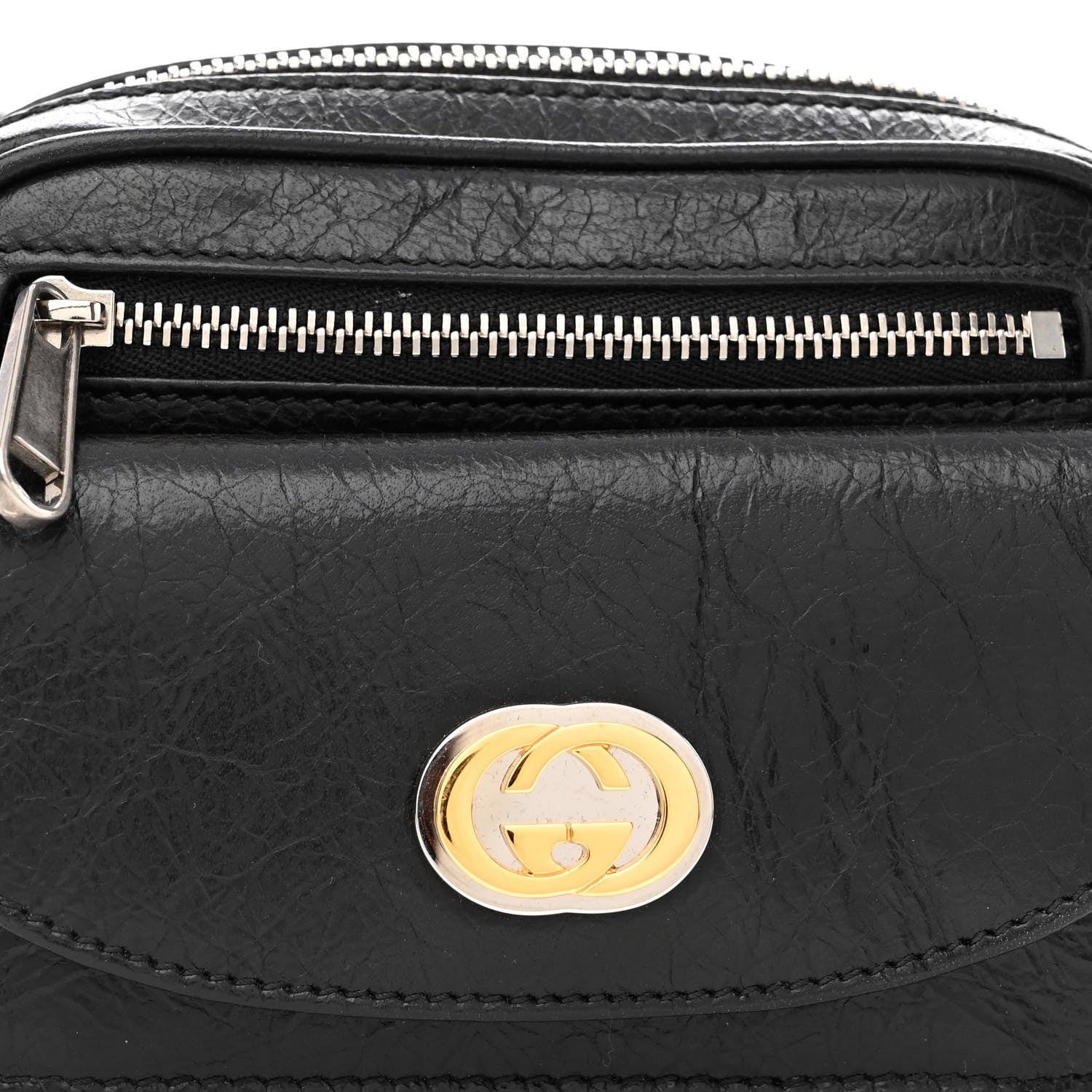 Gucci Fluffy Calfskin Mini Morpheus Belt Bag 90 36 Black 9 of 11