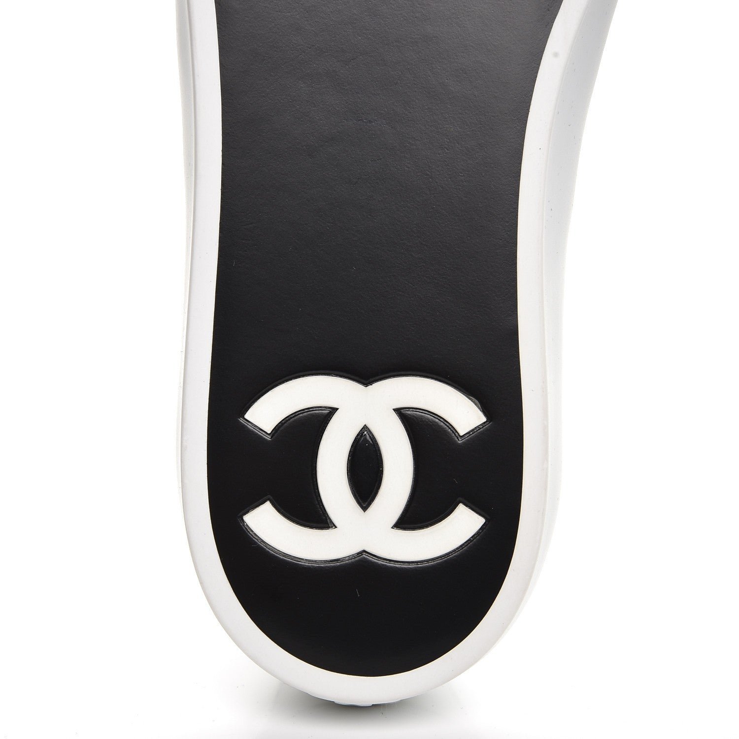 Chanel Calfskin Slip On Sneakers 38 White Black 10 of 10