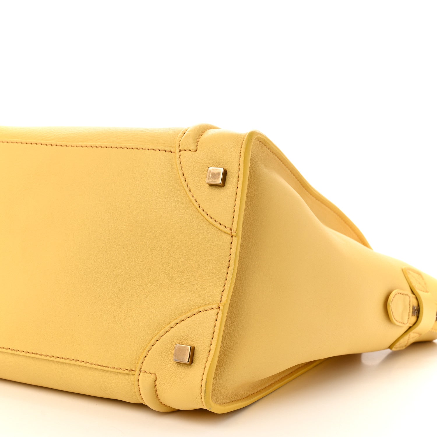 Celine Smooth Calfskin Mini Luggage Citron 10 of 11