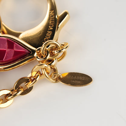 Louis Vuitton Metal Resin Mosaique Bag Charm Rouge Fauviste 4 of 5