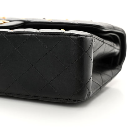 Chanel Lambskin Quilted Studded Medium Double Flap Black 10 of 11