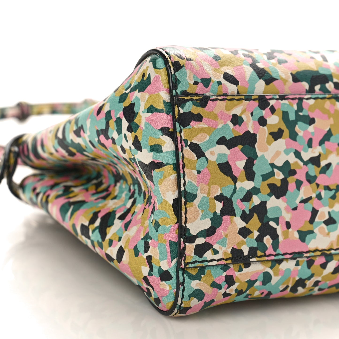 Nappa Printed Mini Peekaboo Iconic Satchel Multicolor