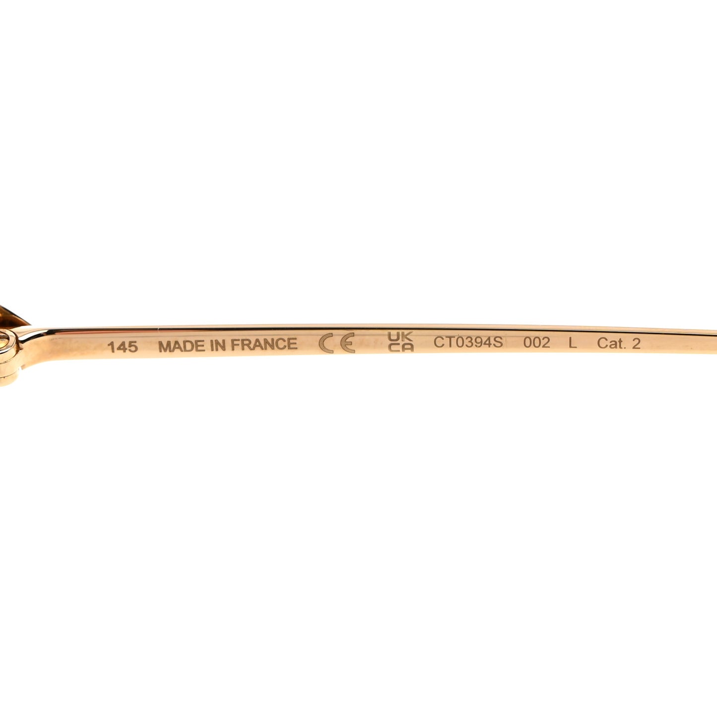 Signature C De Cartier Sunglasses Gold