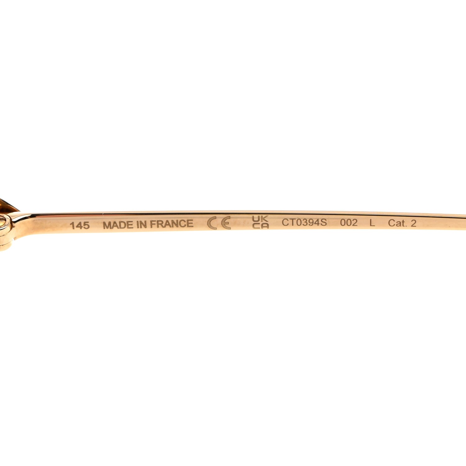 Cartier Signature C De Cartier Sunglasses Gold 6 of 8
