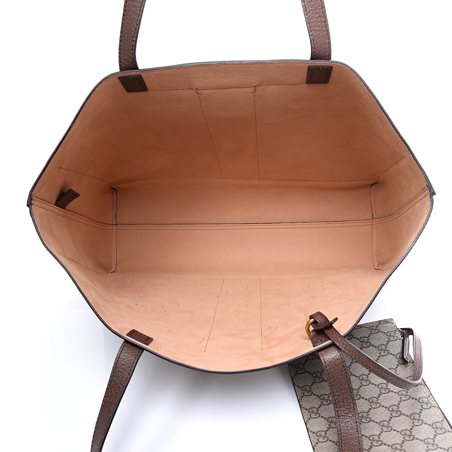 X DISNEY GG Supreme Monogram Web Three Little Pigs Large Ophidia Tote Beige New Acero
