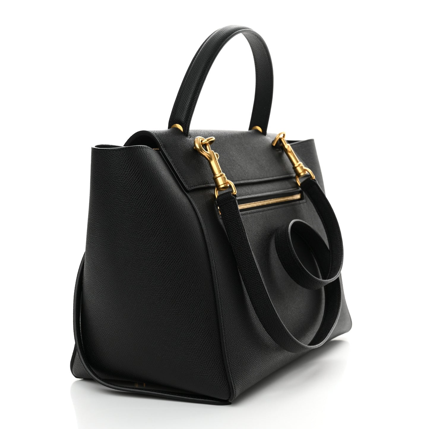 Grained Calfskin Mini Belt Bag Black