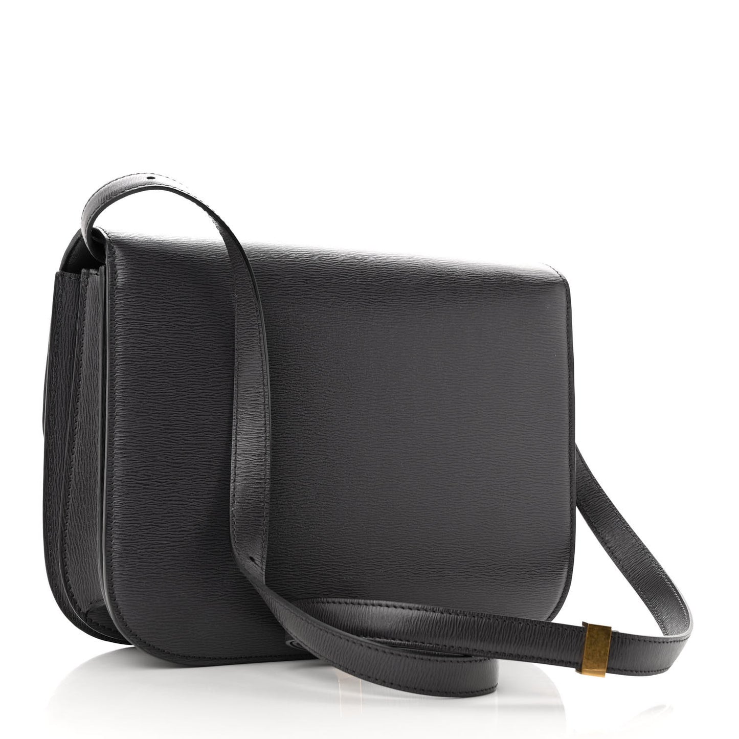 Liege Calfskin Medium Classic Box Flap Bag Liquorice
