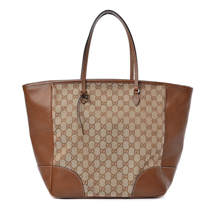 Gucci Monogram Medium Bree Zippered Tote Beige Tabacco 1 of 14