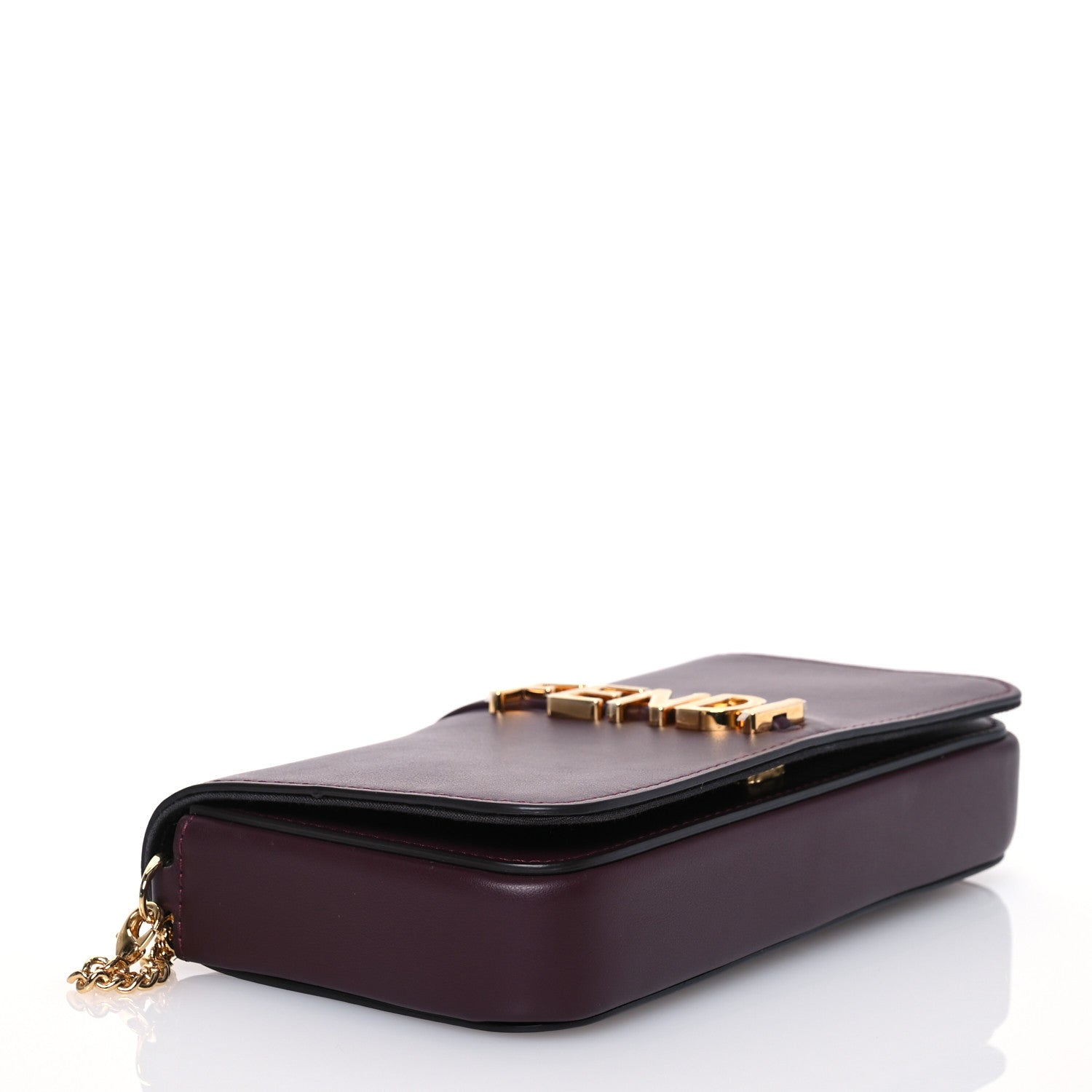 Fendi Vitello Grace Matte Fendigraphy Wallet on Chain Rosso Roma 5 of 16