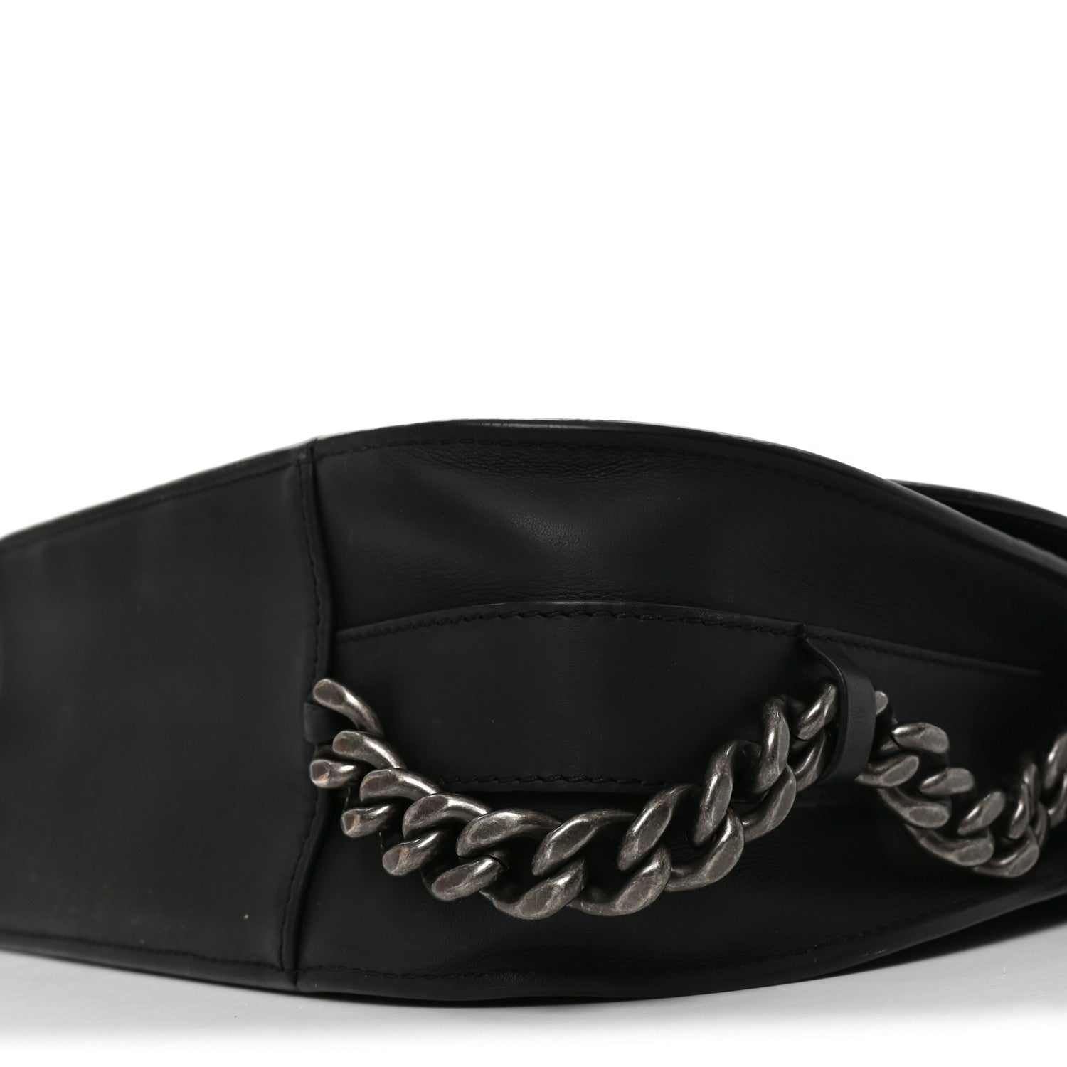 Chanel Calfskin Quilted Medium Double Chained Messenger Flap  Black 10 of 10