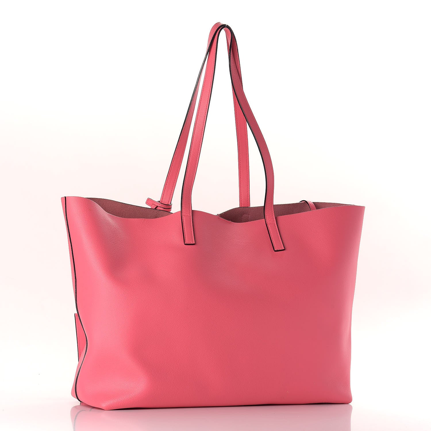 Saint Laurent Calfskin Large Shopping Tote Pale Rose 3 of 10